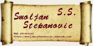 Smoljan Stepanović vizit kartica